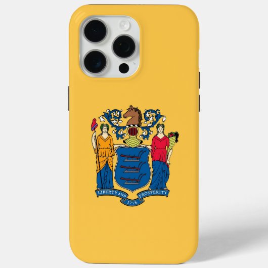 Apple iPhone 15 Pro Max Case, New Jersey Flag Case-Mate iPhone Hülle (Rückseite)
