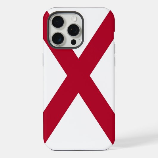 Apple iPhone 15 Pro Max Fall, Alabama-Flagge Hülle (Rückseite)