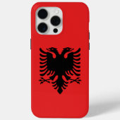 Apple iPhone 15 Pro Max Fall, Albanien Flagge Case-Mate iPhone Hülle (Rückseite)