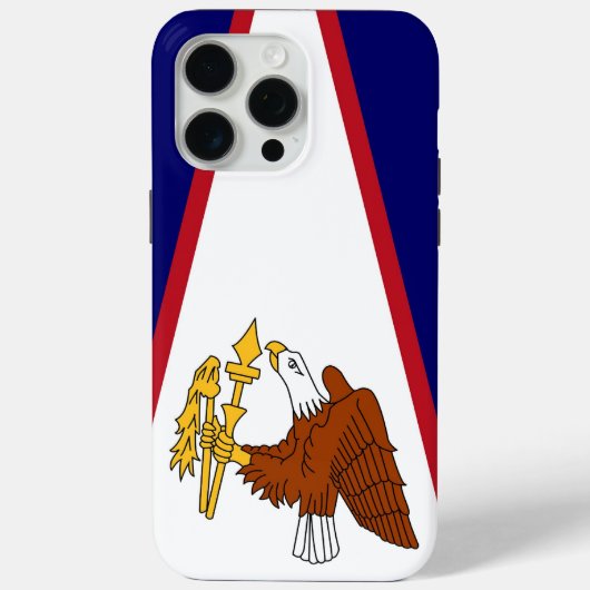 Apple iPhone 15 Pro Max Fall, amerikanische Samoa- Case-Mate iPhone Hülle (Rückseite)