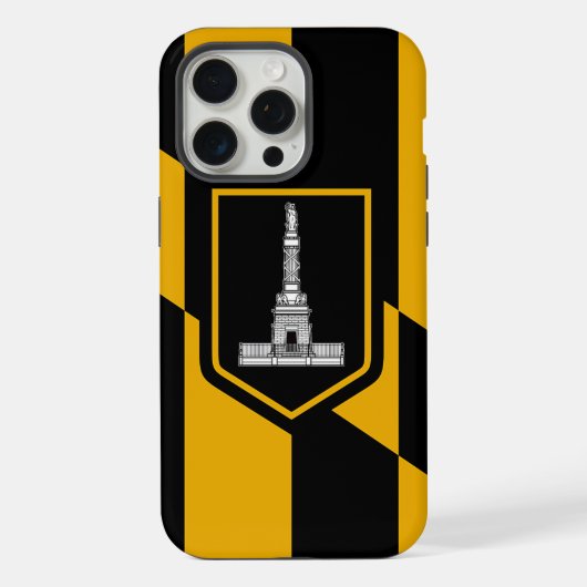 Apple iPhone 15 Pro Max Fall, Baltimore Flag Hülle (Rückseite)