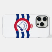 Apple iPhone 15 Pro Max Fall, Cincinnati Flag Hülle (Rückseite (Horizontal))