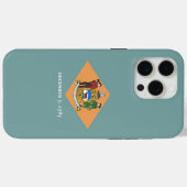Apple iPhone 15 Pro Max Fall, Delaware Flag Case-Mate iPhone Hülle (Rückseite (Horizontal))