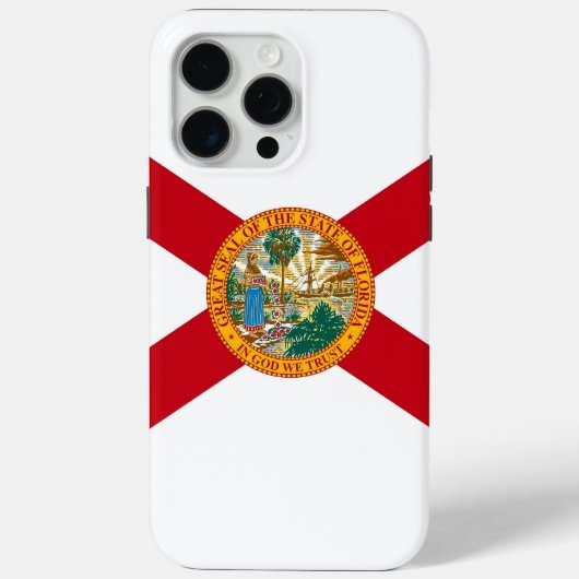 Apple iPhone 15 Pro Max Fall, Florida Flag Case-Mate iPhone Hülle (Rückseite)
