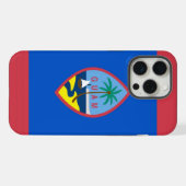 Apple iPhone 15 Pro Max Fall, Guam Flag Hülle (Rückseite (Horizontal))