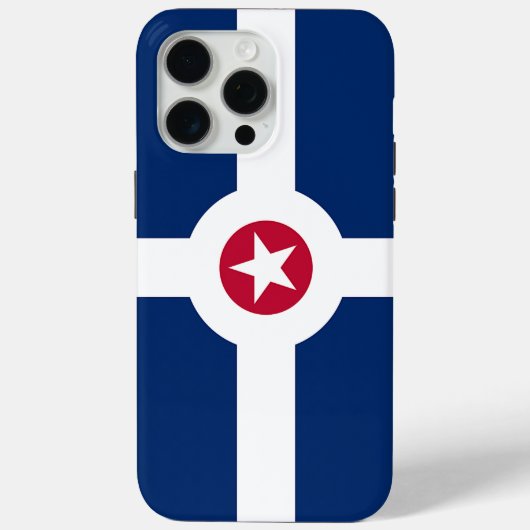 Apple iPhone 15 Pro Max Fall, Indianapolis Flag Case-Mate iPhone Hülle (Rückseite)