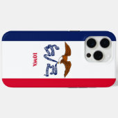 Apple iPhone 15 Pro Max Fall, Iowa-Flagge Case-Mate iPhone Hülle (Rückseite (Horizontal))