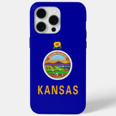 Apple iPhone 15 Pro Max Fall, Kansas Flag Case-Mate iPhone Hülle (Rückseite)