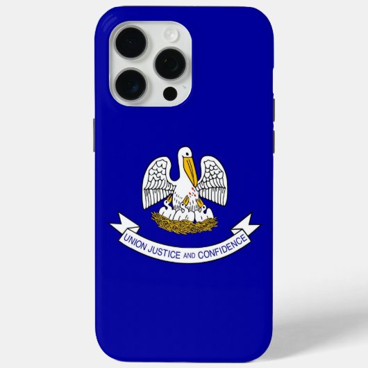 Apple iPhone 15 Pro Max Fall, Louisiana Flag Case-Mate iPhone Hülle (Rückseite)