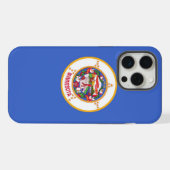 Apple iPhone 15 Pro Max Fall, Minnesota Flag Hülle (Rückseite (Horizontal))