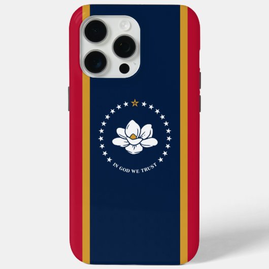 Apple iPhone 15 Pro Max Fall, Mississippi-Flagge Case-Mate iPhone Hülle (Rückseite)
