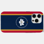 Apple iPhone 15 Pro Max Fall, Mississippi-Flagge Case-Mate iPhone Hülle (Rückseite (Horizontal))