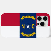 Apple iPhone 15 Pro Max Fall, North Carolina Flag Case-Mate iPhone Hülle (Rückseite (Horizontal))