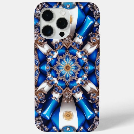 Apple iPhone 15 Pro Max Hülle, Argentinien Farben Case-Mate iPhone Hülle (Rückseite)