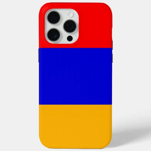 Apple iPhone 15 Pro Max Hülle, Armenien-Flagge Case-Mate iPhone Hülle (Rückseite)