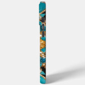 Apple iPhone 15 Pro Max Hülle, Bahamas Farben Case-Mate iPhone Hülle (Rückseite / Links)