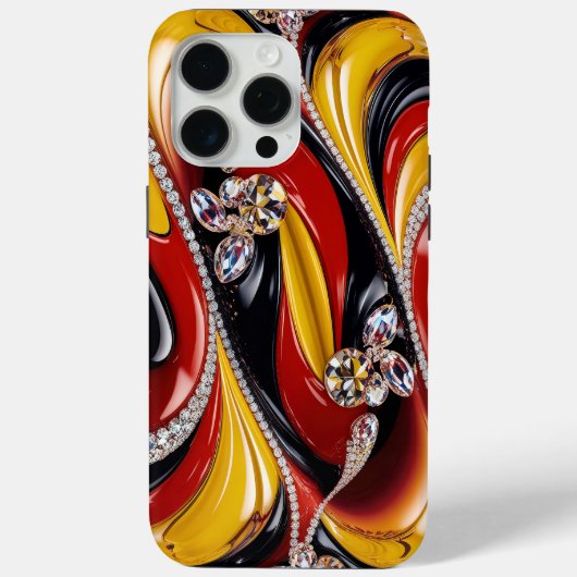 Apple iPhone 15 Pro Max Hülle, Belgien Farben Case-Mate iPhone Hülle (Rückseite)