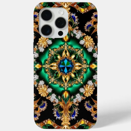 Apple iPhone 15 Pro Max Hülle, Brasilien Farben Case-Mate iPhone Hülle (Rückseite)