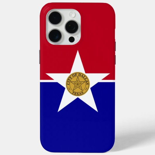 Apple iPhone 15 Pro Max Hülle, Dallas Flagge Case-Mate iPhone Hülle (Rückseite)