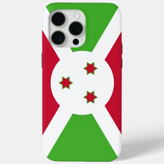 Apple iPhone 15 Pro Max Hülle, Flagge von Burundi Case-Mate iPhone Hülle (Rückseite)