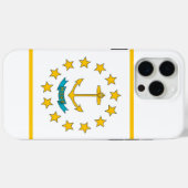 Apple iPhone 15 Pro Max Hülle, Flagge von Rhode Is Case-Mate iPhone Hülle (Rückseite (Horizontal))