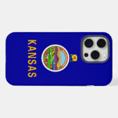 Apple iPhone 15 Pro Max Hülle, Kansas Flagge Hülle (Rückseite (Horizontal))
