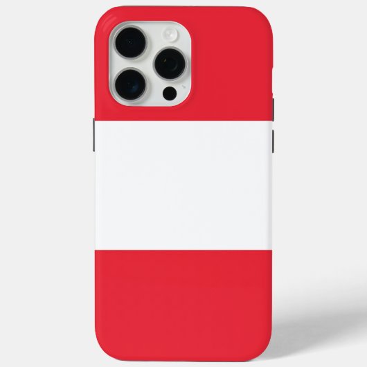 Apple iPhone 15 Pro Max Hülle, Österreich-Flagge Case-Mate iPhone Hülle (Rückseite)