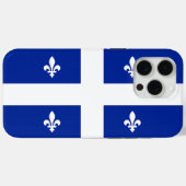 Apple iPhone 15 Pro Max Hülle, Quebec-Flagge Case-Mate iPhone Hülle (Rückseite (Horizontal))
