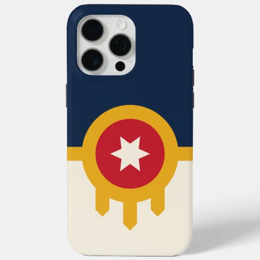 Apple iPhone 15 Pro Max Hülle, Tulsa-Flagge Case-Mate iPhone Hülle (Rückseite)