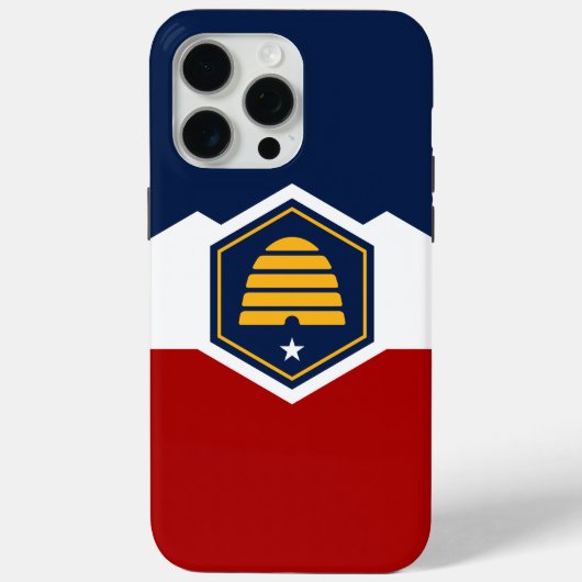 Apple iPhone 15 Pro Max, Utah new flag Case-Mate iPhone Hülle (Rückseite)