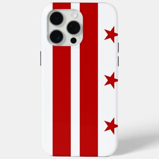 Apple iPhone 15 Pro Max, Washington DC flag Case-Mate iPhone Hülle (Rückseite)