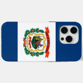 Apple iPhone 15 Pro Max, West Virginia flag Case-Mate iPhone Hülle (Rückseite (Horizontal))
