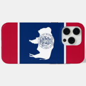 Apple iPhone 15 Pro Max, Wyoming-Flagge Case-Mate iPhone Hülle (Rückseite (Horizontal))