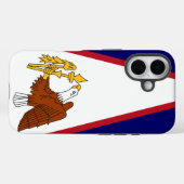 Apple iPhone 16 Case-Mate mit amerikanischer Samoa Hülle (Rückseite (Horizontal))
