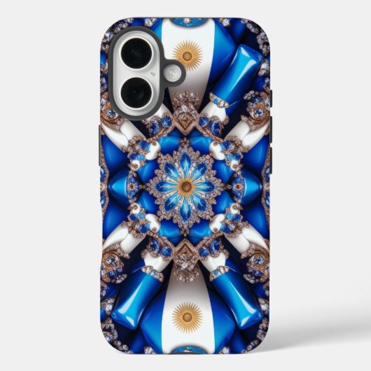 Apple iPhone 16 Case-Mate mit argentinischen Farbe Hülle (Rückseite)