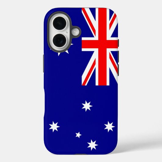 Apple iPhone 16 Case-Mate mit australischer Flagge Hülle (Rückseite)