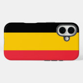 Apple iPhone 16 Case-Mate mit belgischer Flagge Hülle (Rückseite (Horizontal))