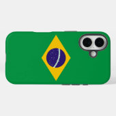 Apple iPhone 16 Case-Mate mit brasilianischer Flag Hülle (Rückseite (Horizontal))