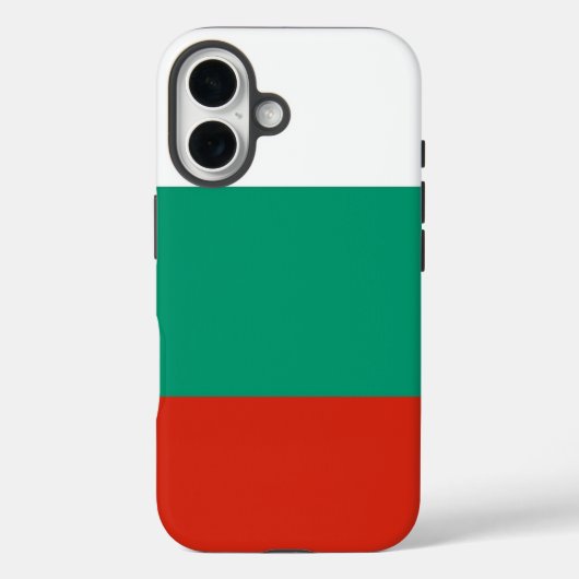 Apple iPhone 16 Case-Mate mit bulgarischer Flagge Hülle (Rückseite)
