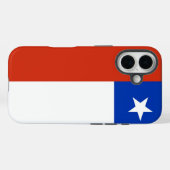 Apple iPhone 16 Case-Mate mit chilenischer Flagge Hülle (Rückseite (Horizontal))