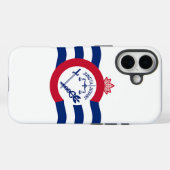 Apple iPhone 16 Case-Mate mit Cincinnati-Flagge Hülle (Rückseite (Horizontal))