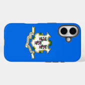 Apple iPhone 16 Case-Mate mit Connecticut-Flag Hülle (Rückseite (Horizontal))