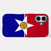 Apple iPhone 16 Case-Mate mit Dallas-Flagge Hülle (Rückseite (Horizontal))