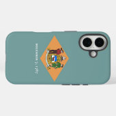Apple iPhone 16 Case-Mate mit Delaware-Flagge Hülle (Rückseite (Horizontal))