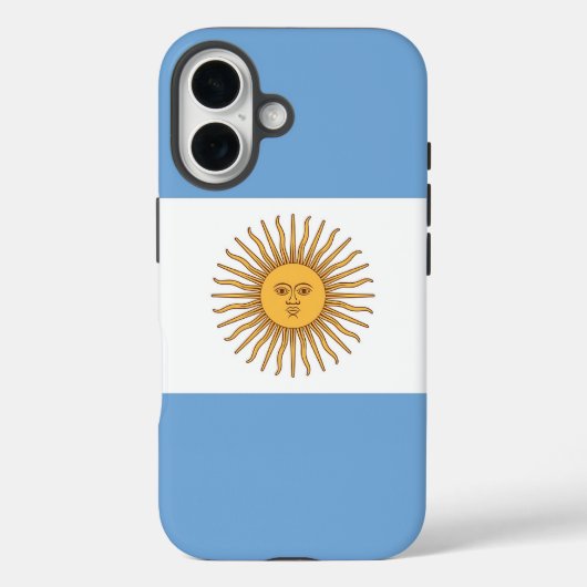 Apple iPhone 16 Case-Mate mit der Flagge Argentini Hülle (Rückseite)