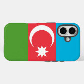 Apple iPhone 16 Case-Mate mit der Flagge Aserbaids Hülle (Rückseite (Horizontal))