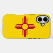 Apple iPhone 16 Case-Mate mit der Flagge New Mexic Hülle (Rückseite (Horizontal))