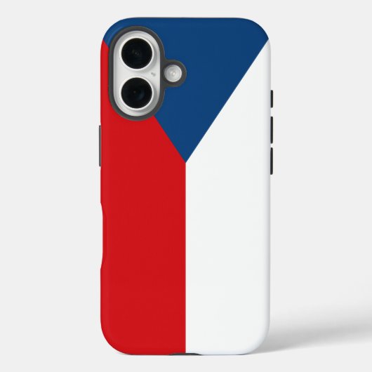 Apple iPhone 16 Case-Mate mit der Flagge von Tsche Hülle (Rückseite)
