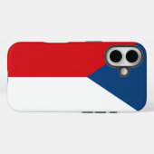 Apple iPhone 16 Case-Mate mit der Flagge von Tsche Hülle (Rückseite (Horizontal))