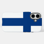 Apple iPhone 16 Case-Mate mit finnischer Flagge Hülle (Rückseite (Horizontal))